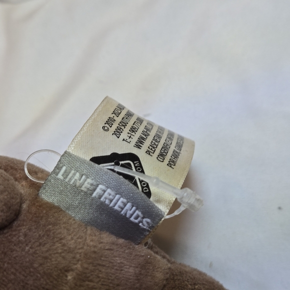 Official Licensed Authentic Line Friends 6" Brown w/ Star Shape Sunglasses Plush - Picture 6 of 7